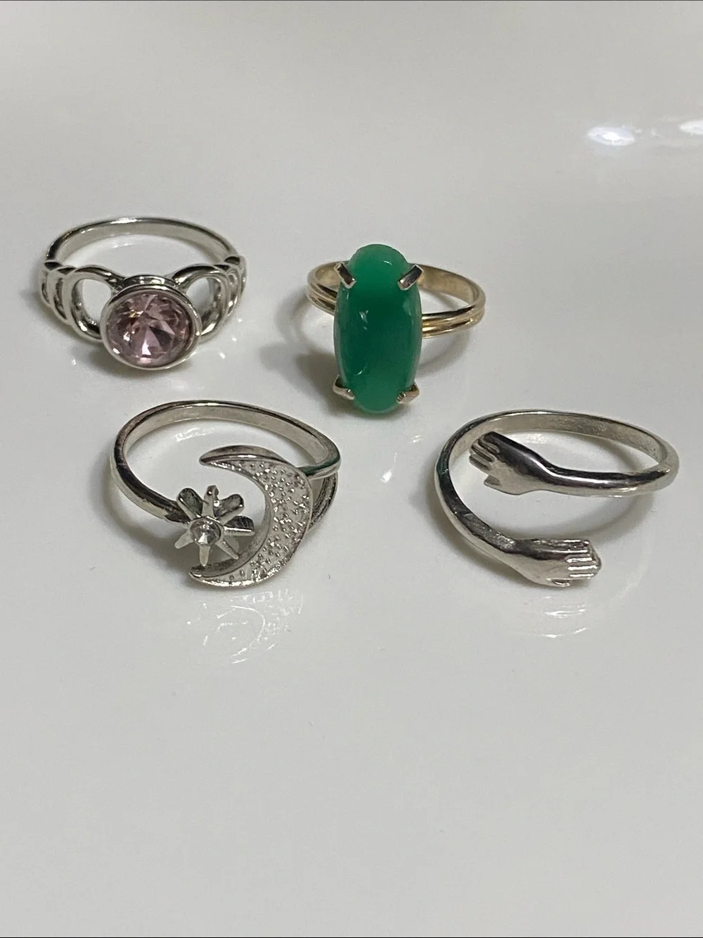 Silver-tone Ring Set